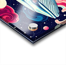 Whale Swimming In Outer Space Acrylic print