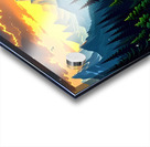 Majestic Mountain Ethereal Fantasy Elves Acrylic print