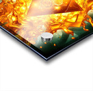 Golden Emerald Triangle Acrylic print