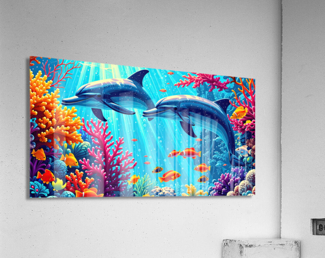 Dolphin Paradise Acrylic Print