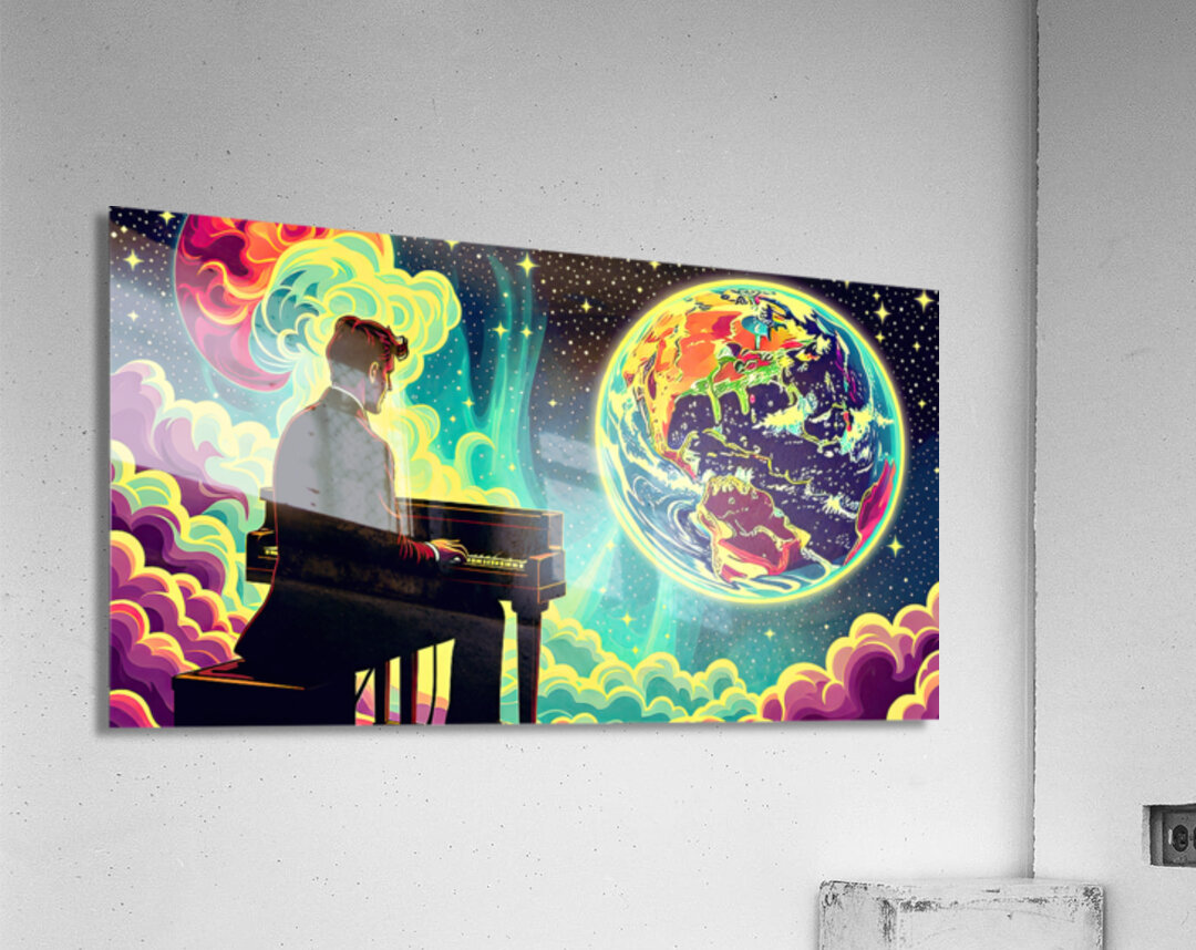 Space piano Acrylic Print