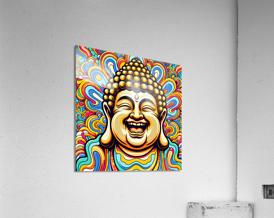 Laughing Buddha Acrylic Print