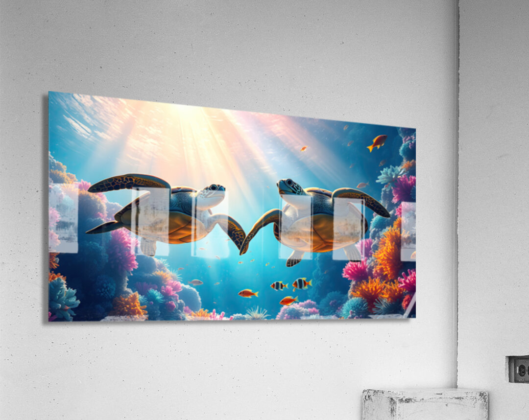 Sea Turtle Friends Acrylic Print