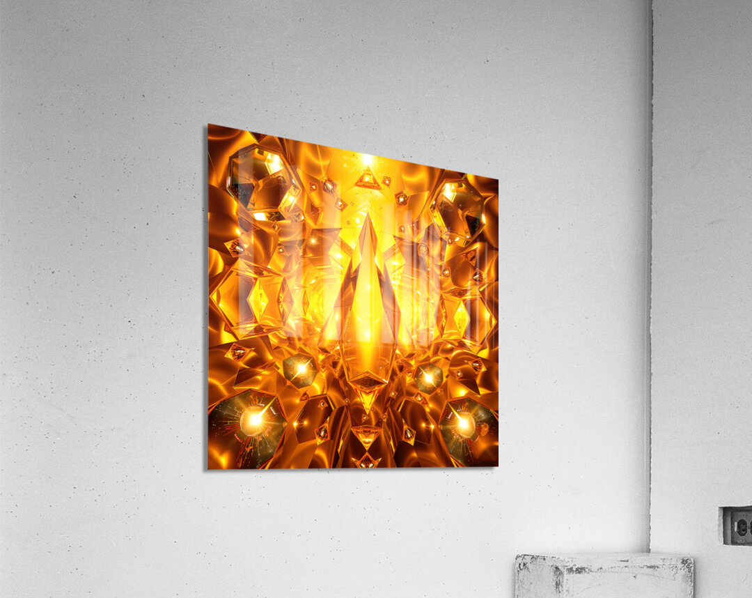 Golden Bliss Acrylic Print