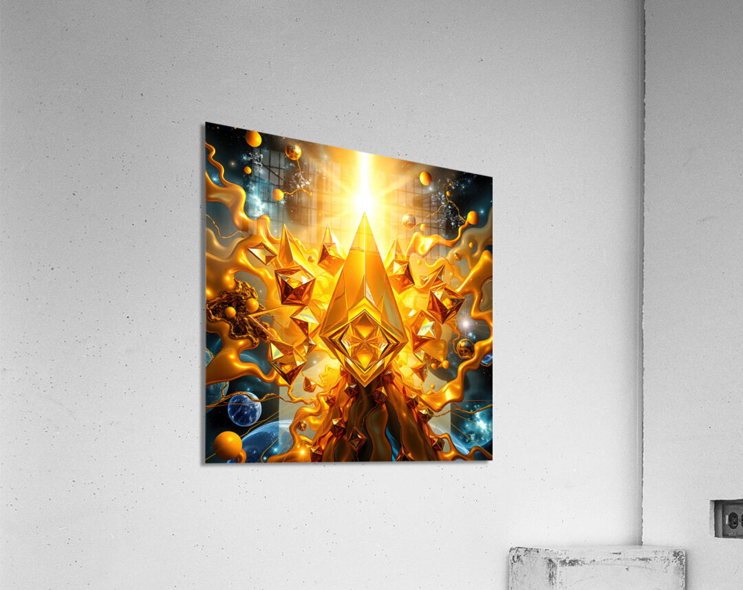 Golden Entity Acrylic Print