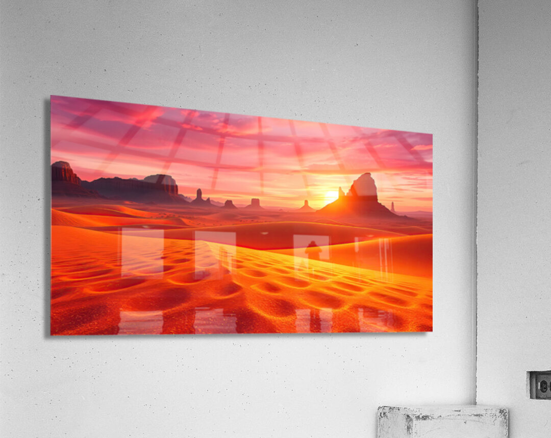 Golden Desert Dream Acrylic Print