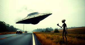 Hitchhiking Alien