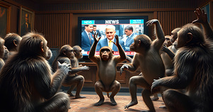 Monkeys Watching The News