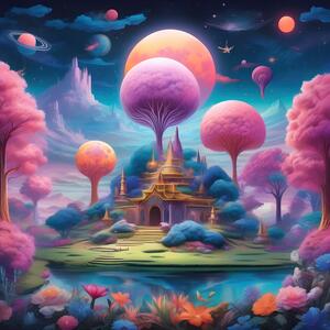 Cotton Candy Land Castle
