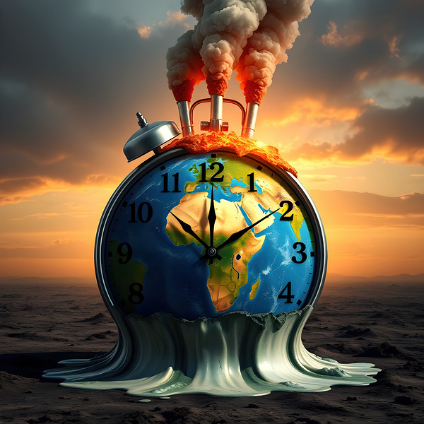 Earth s Time Melting Away Print