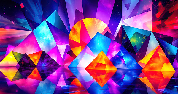 Prismatic Dance Floor Print