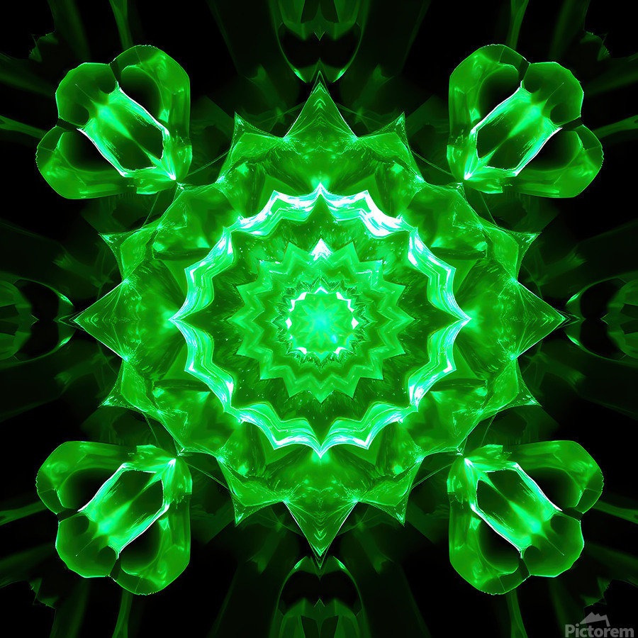 Emerald Flower  Print