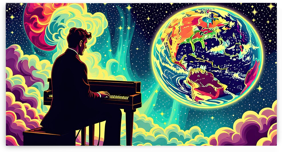 Space piano by Adam Holms