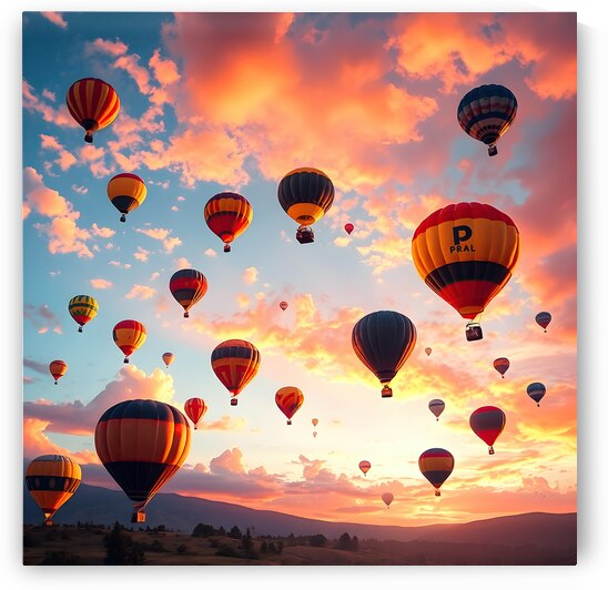 Hot Air Ballon Sunset by Adam Holms
