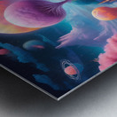 Cotton Candy Land Castle Metal print