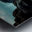 Coastal Shore Rocks N Waves Metal print