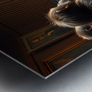 Monkeys Watching The News Metal print