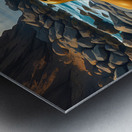 Five Seals Watching Waves Metal print