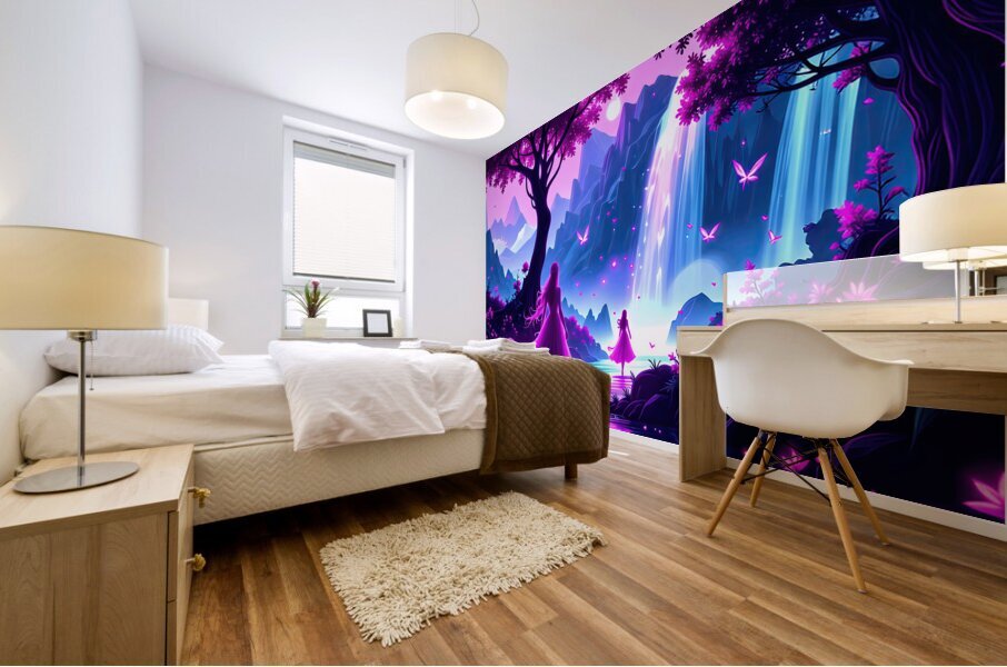 Elven Enchanted Forest Mural print