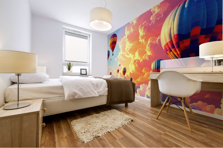Air Ballon Fantasy Mural print