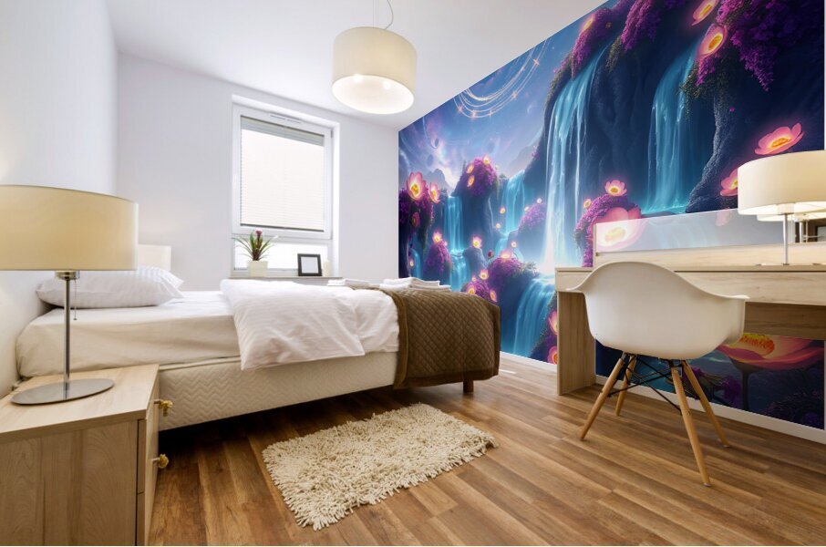 Celestial Falls Mural print