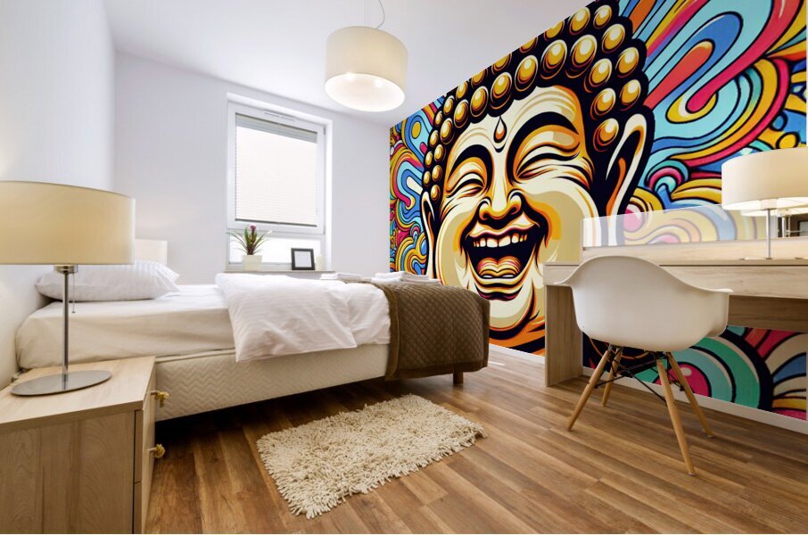 Laughing Buddha Mural print