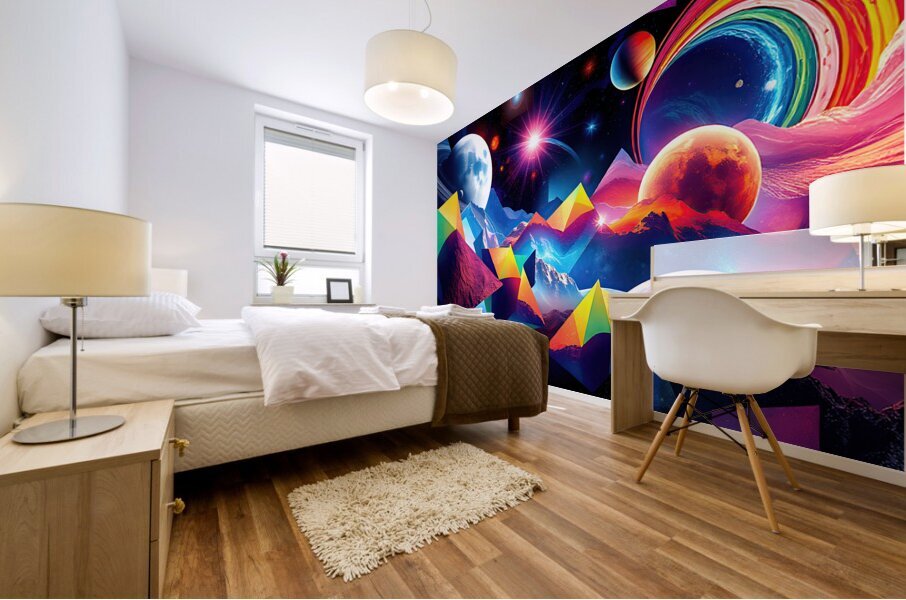 Fragmented Realities Mural print