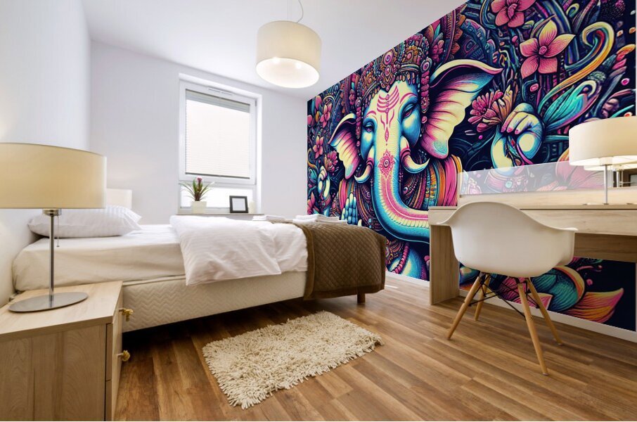 Maha Ganesha Mural print