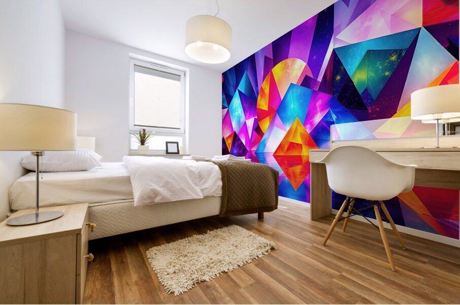 Prismatic Dance Floor Mural print