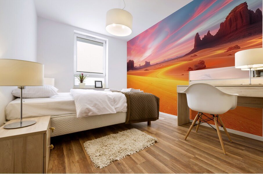 Golden Desert Mural print