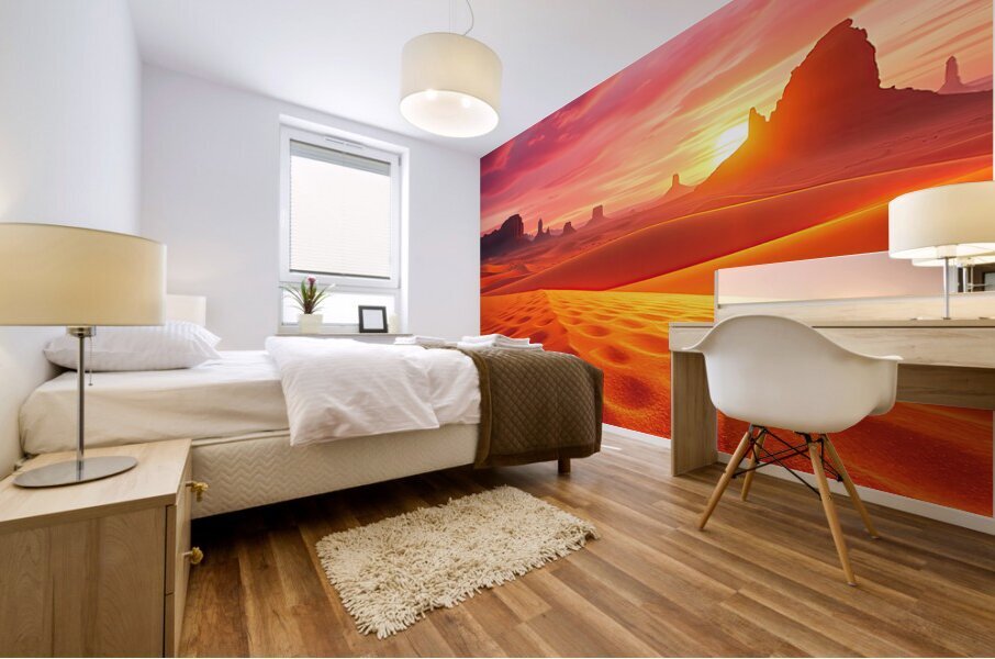 Golden Desert Dream Mural print