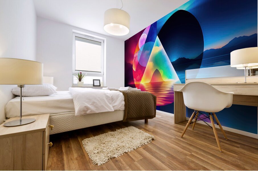 Bursts of Radiance Mural print