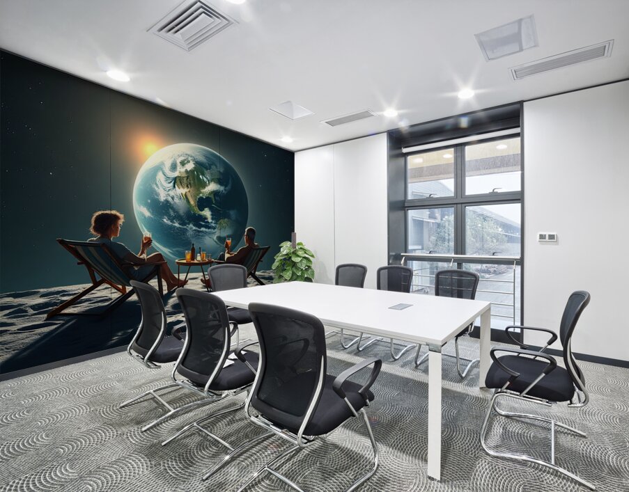 Drinks On The Moon Wall Printing