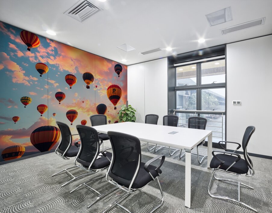 Hot Air Ballon Sunset Wall Printing
