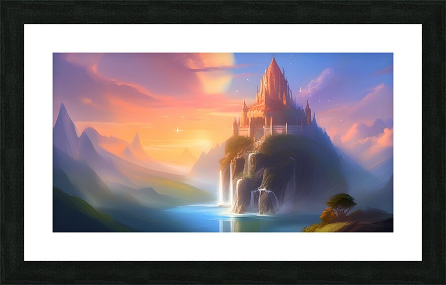 Magical Castle Picture Frame print