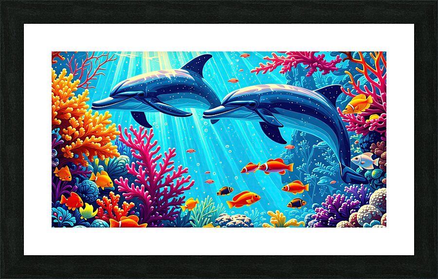 Dolphin Paradise Picture Frame print