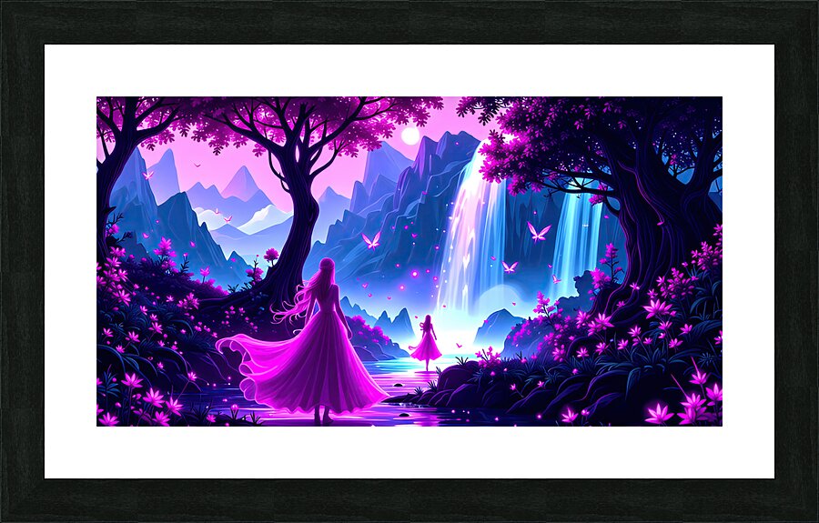 Elven Enchanted Forest Picture Frame print