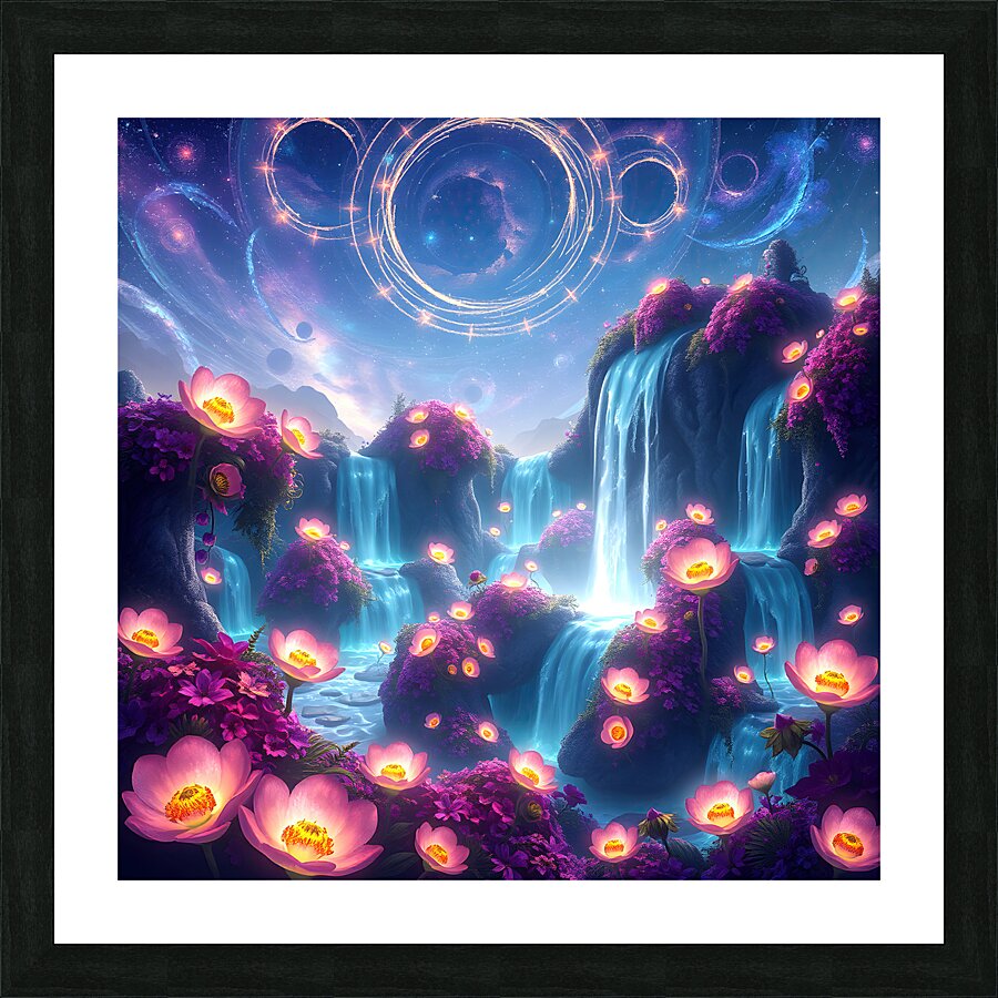 Celestial Falls Picture Frame print