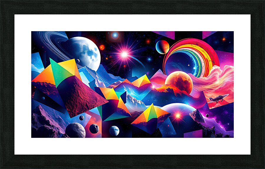 Fragmented Realities Picture Frame print