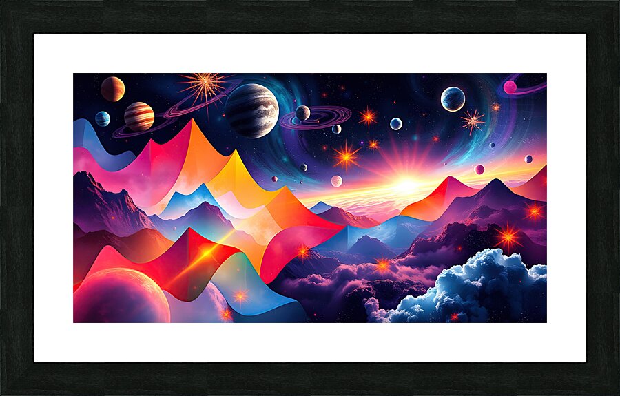 Interplanetary Mindscapes Picture Frame print