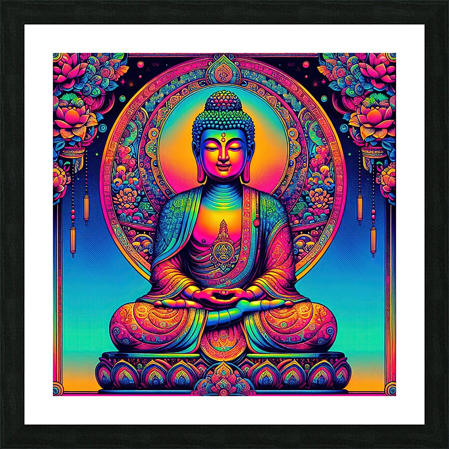 Buddha Meditating Picture Frame print