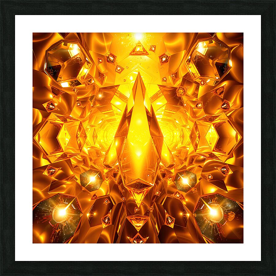 Golden Bliss Picture Frame print