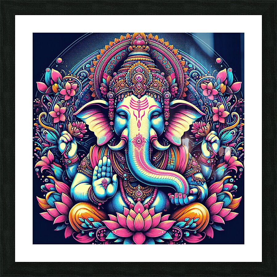 Maha Ganesha Picture Frame print