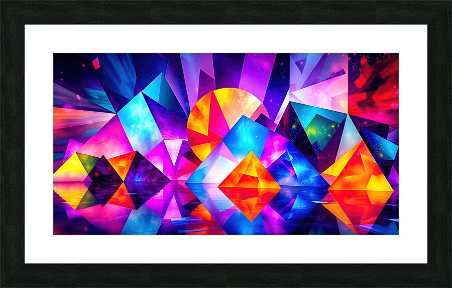 Prismatic Dance Floor Picture Frame print