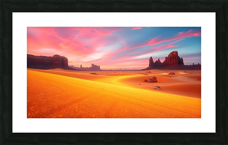 Golden Desert Picture Frame print