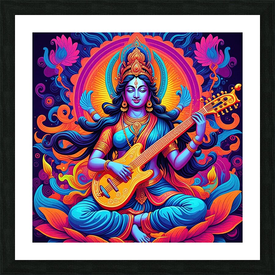 Saraswati Picture Frame print