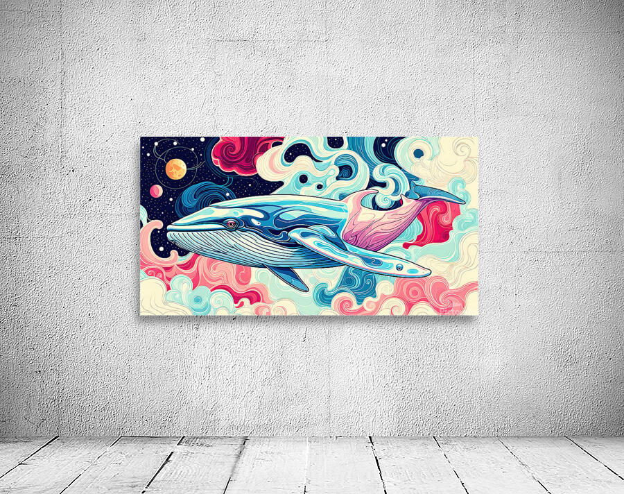 Whale Swimming In Outer Space Wall Preview