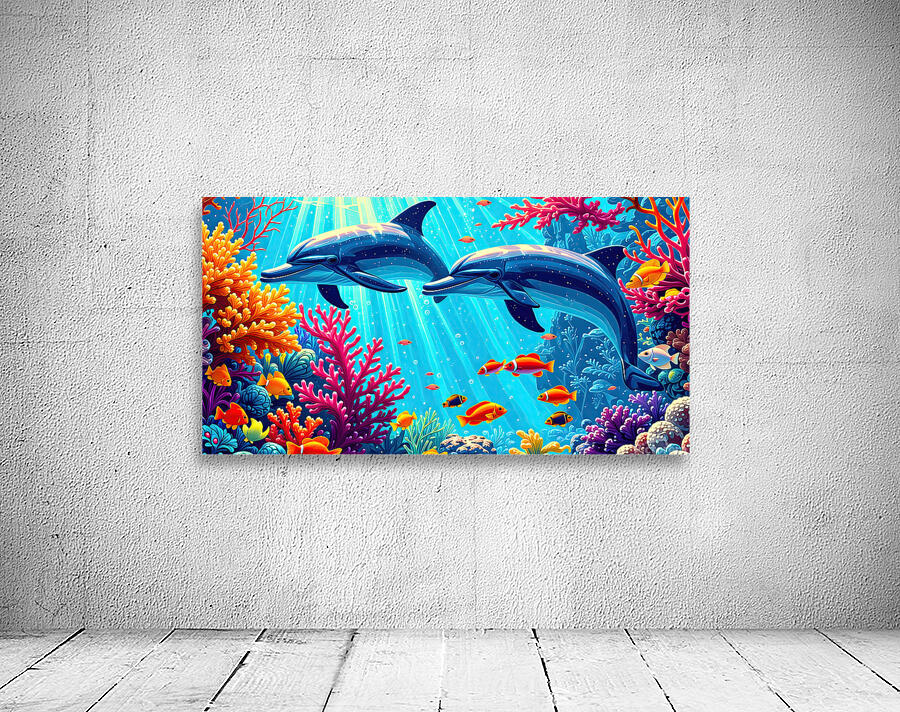 Dolphin Paradise Wall Preview