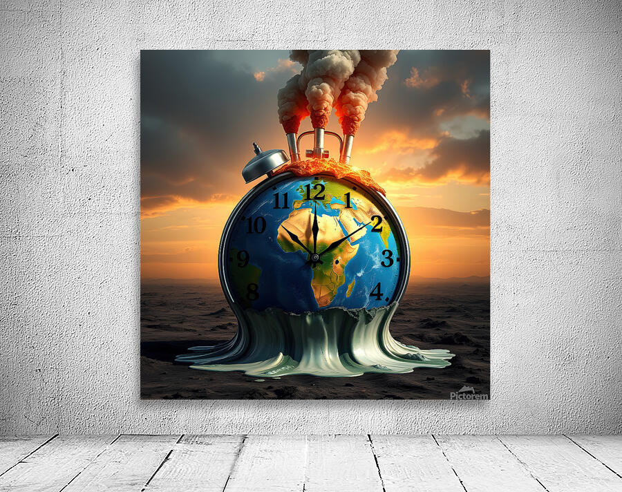 Earth s Time Melting Away Wall Preview