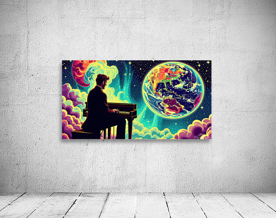 Space piano Wall Preview